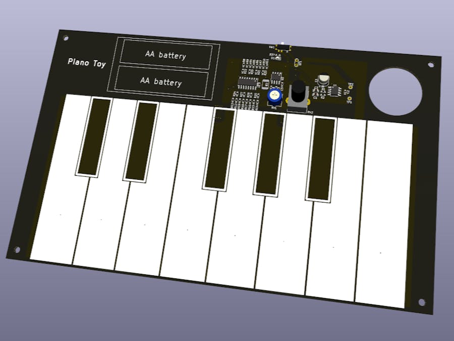 Touch Piano : 555 Timer Piano Modern Version