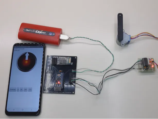 Stepper motor control x bluetooth and app - Hackster.io