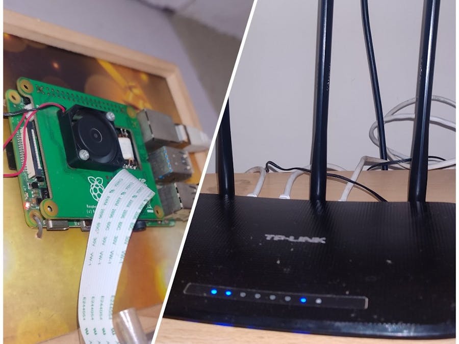 Raspberry Pi based wireless router with camera options