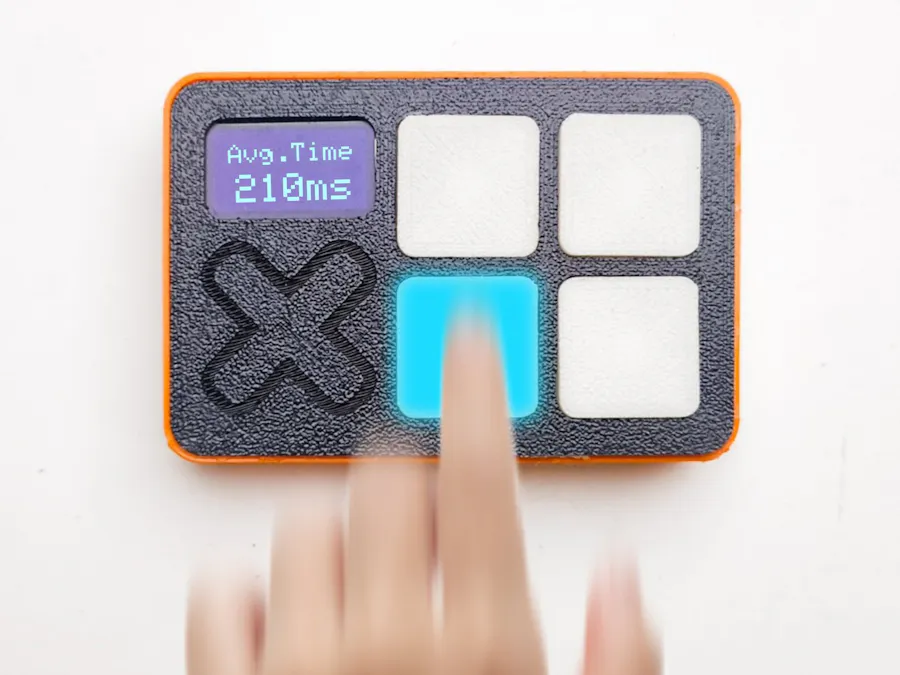 Credit Card-Sized Reaction Time Game
