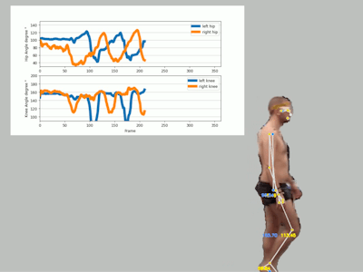 Human post detection for gait analysis