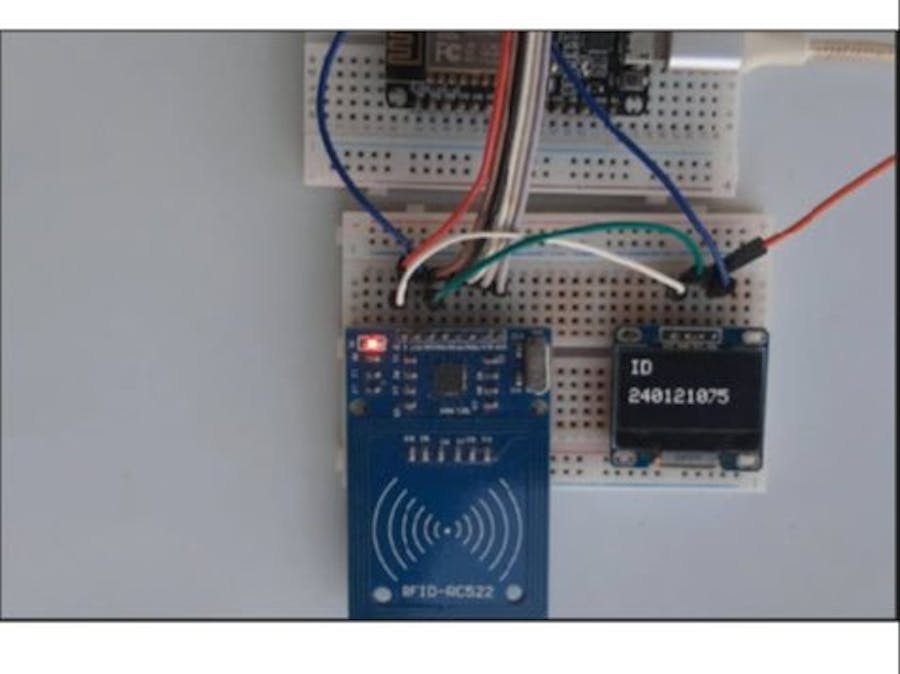 RFID Reader Using NodeMcu ESP8266 & Visuino