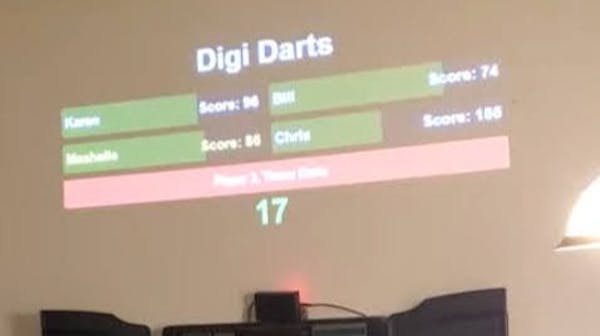 A Projector Is the Excellent Dartboard Augmentation