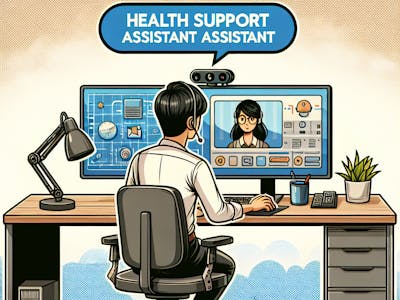 Health support assistant for workspaces with long pc usage