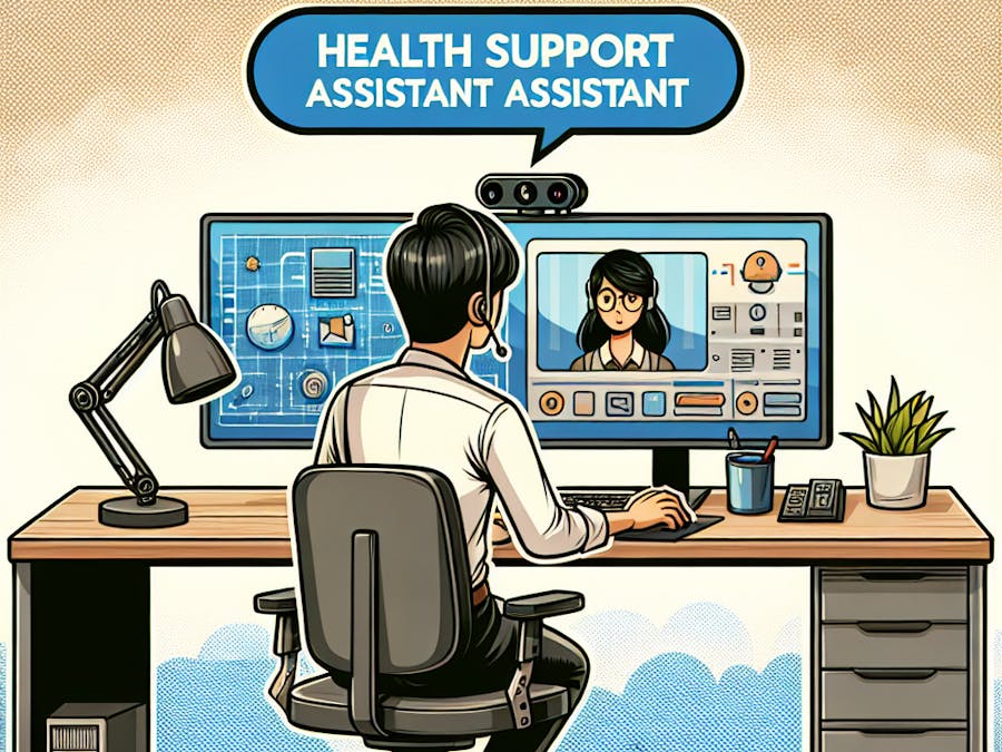 Health support assistant for workspaces with long pc usage