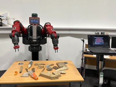 AI-enhanced Collaborative Robot for Online Inspection of Pre