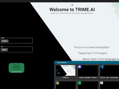 TRIME: Realtime Screen Translator