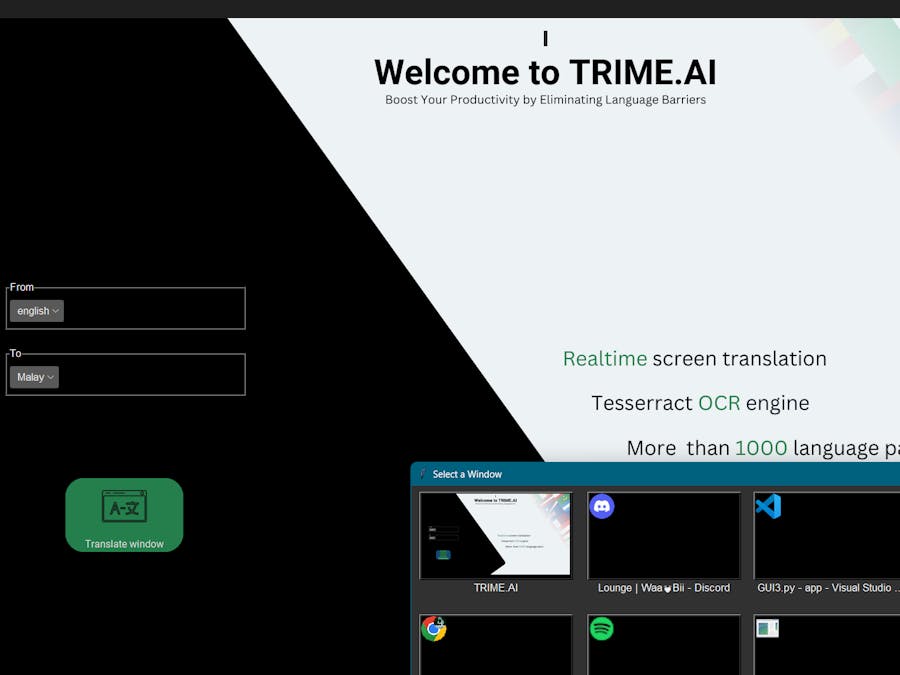 TRIME: Realtime Screen Translator