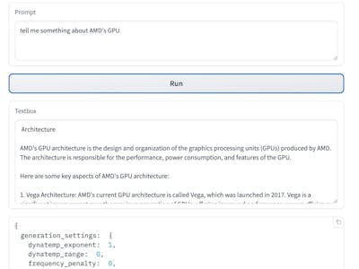 Deploy Llama model in AMD Radeon PRO W7900