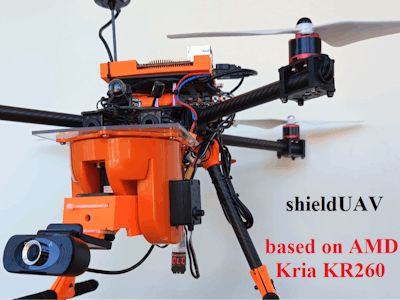 An autonomous shieldUAV to protect and save lives