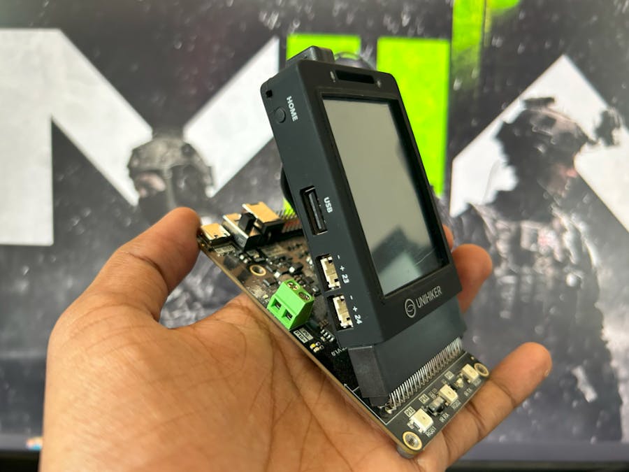 IR - Controlled LED using UNIHIKER and Carrier Board