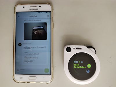Doorbell fierce animal detector on SenseCAP Watcher