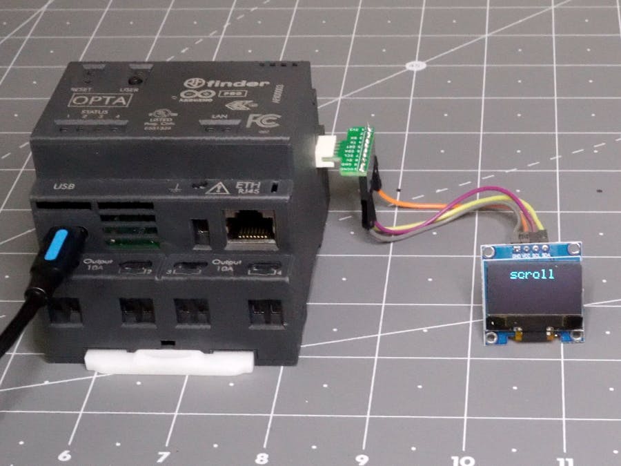 Arduino Opta Auxiliary I2C and Serial Breakout