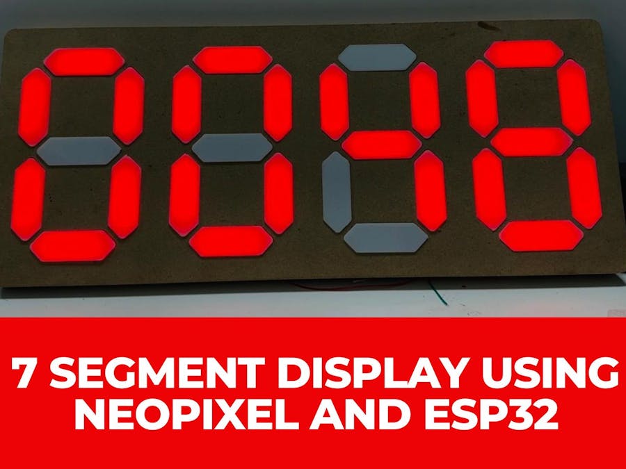 Build a Giant, Colorful Seven-Segment Display with Neopixels
