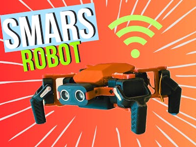 SMARS Spider Mod Robot - With WiFi and Voice Control