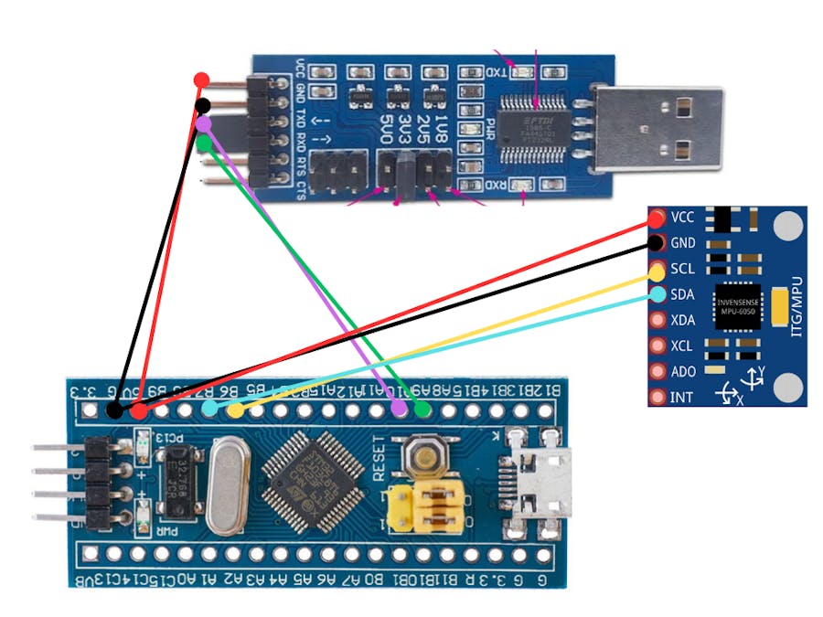 How to Integrate the MPU6050 with the STM32 Blue Pill