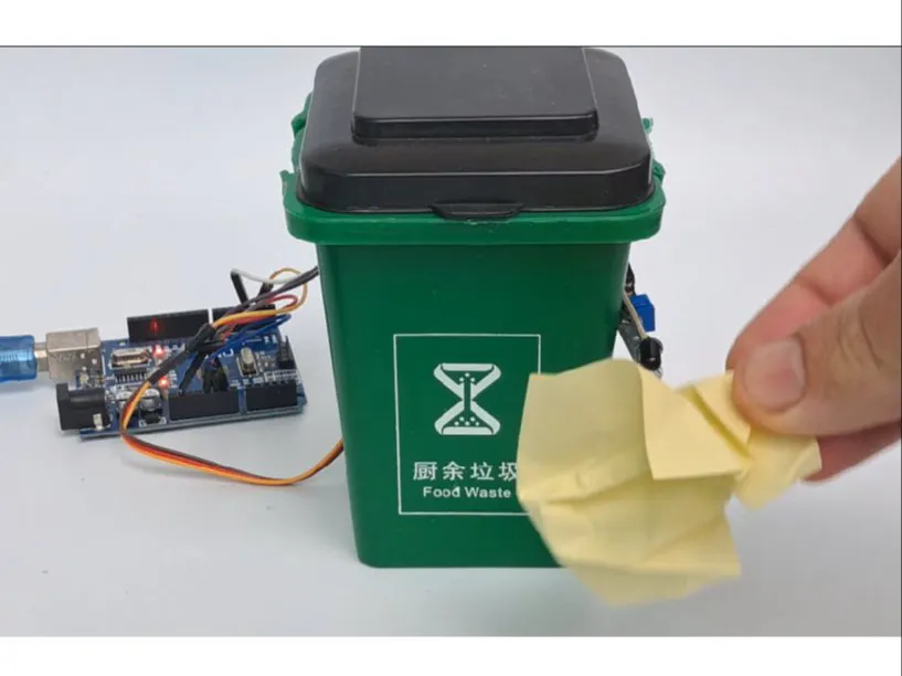Make an Automatic Trash Bin Using Visuino - Hackster.io