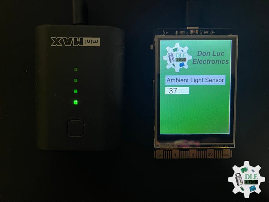 Project #30 - UNIHIKER - Ambient Light Sensor - Mk02