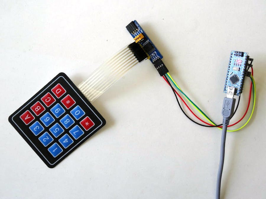 I2C Matrix Keypad With PCF8574/PCF8574A GPIO and Visuino - Arduino ...