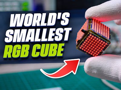 World's Smallest RGB LED Cube With 384 Pixels