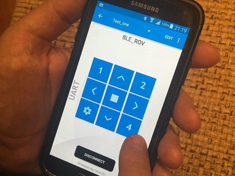 Arduino 101 BLE Rover Remote Control