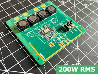 I made 200Watt Class D amplifier