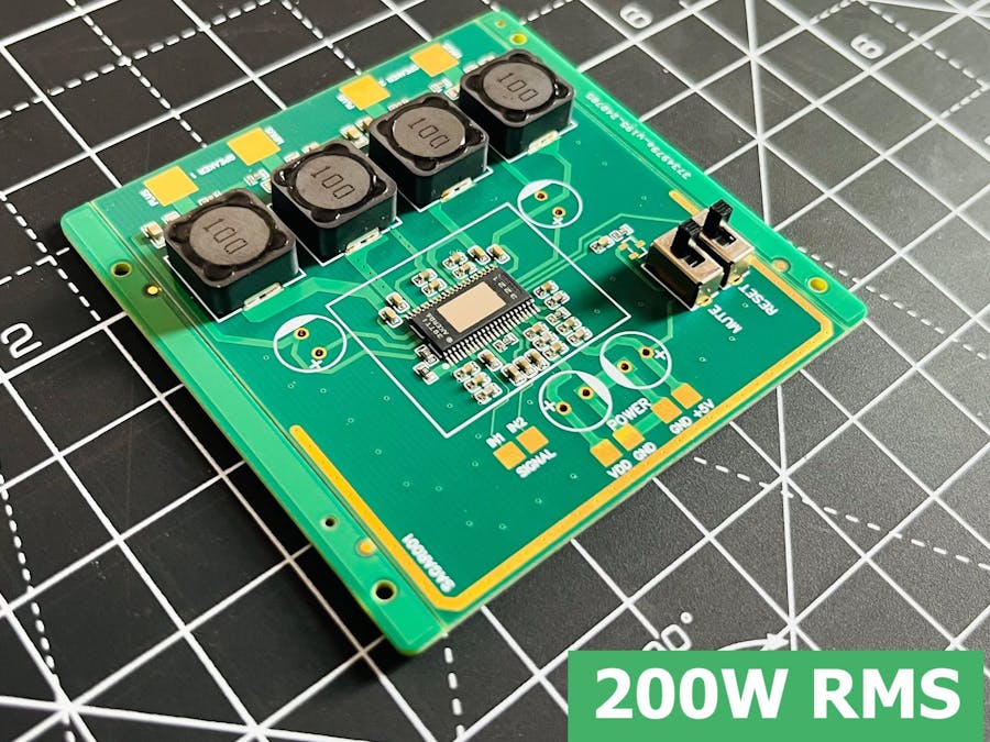 I made 200Watt Class D amplifier