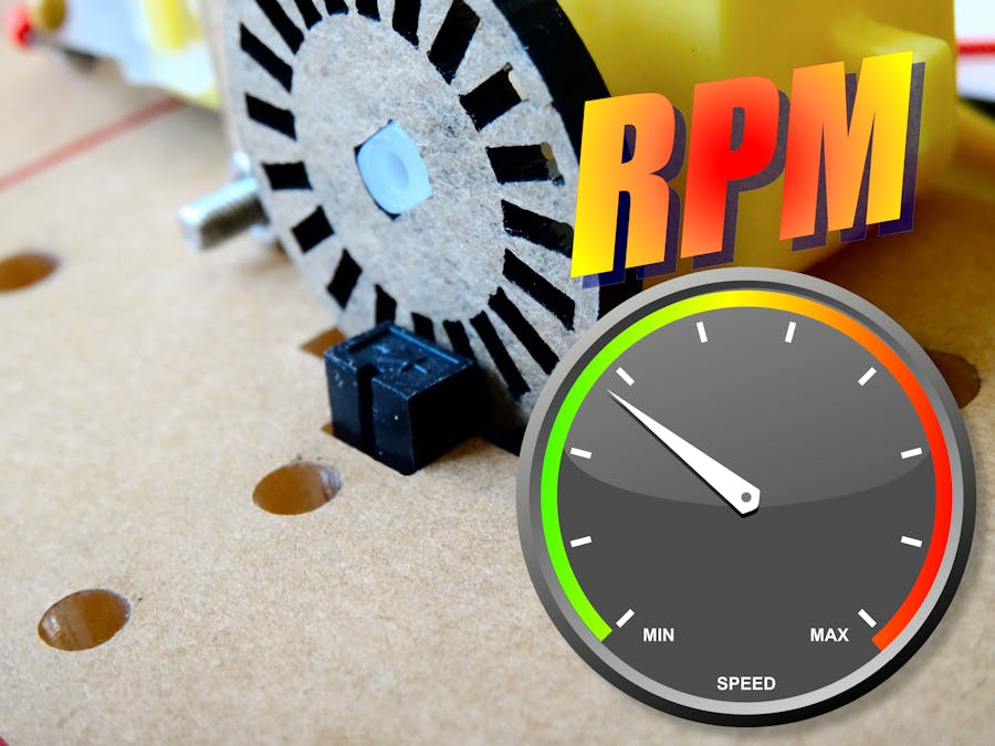 Measure motor speed (RPM) with Optocoupler and Encoder disk