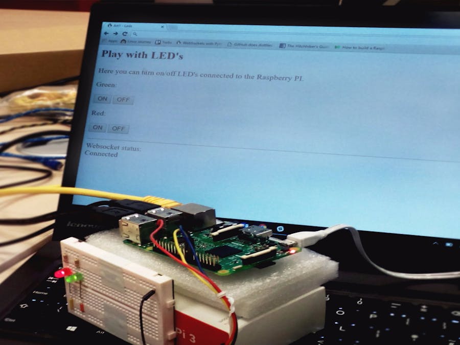 Control Raspberry Pi GPIOs with WebSockets