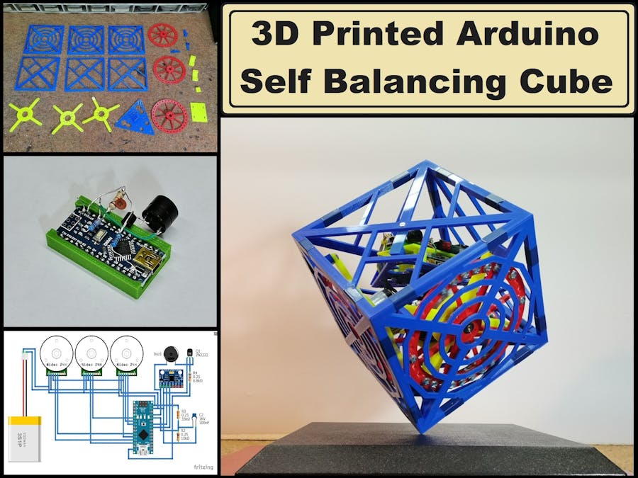 Arduino 3D Printed self Balancing Cube