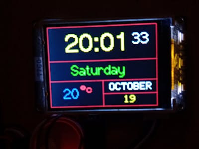 TTGO T4 BLE Clock Project