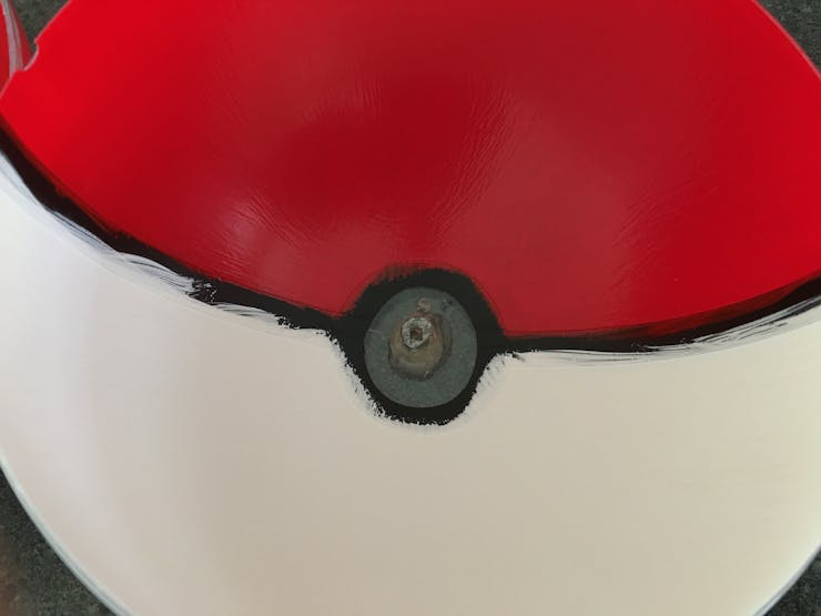 inside paint job - black electrical tape IS the black line