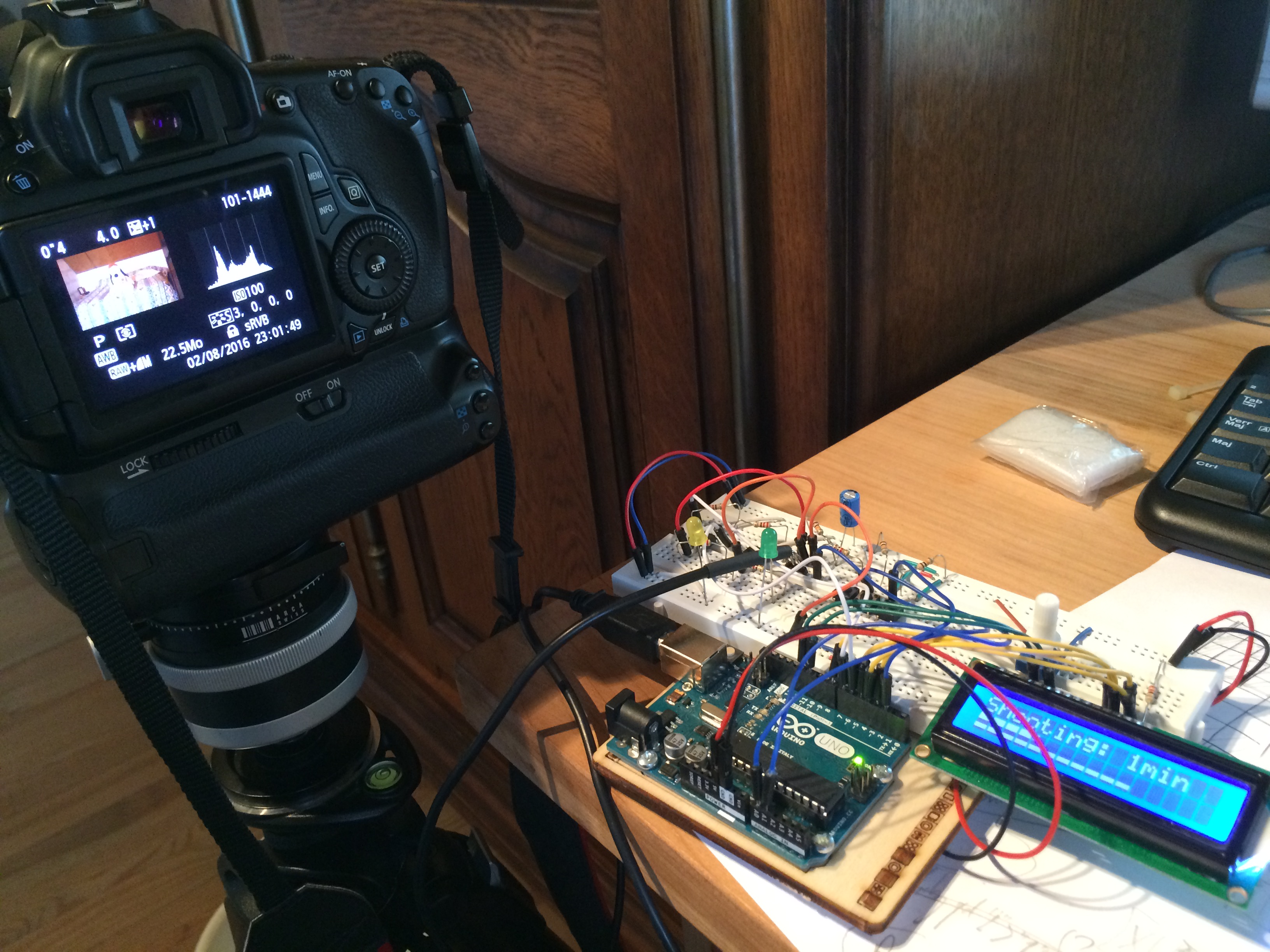 equipment needed to make a arduino camera