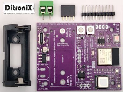 AQIX ESP32C3 - Air Quality Monitor IoT Weather Station