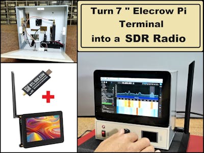 How to turn a 7 inch Elecrow pi terminal into a SDR Radio