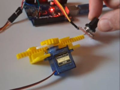 Control Linear Servo Actuator With Potentiometer Using Visui