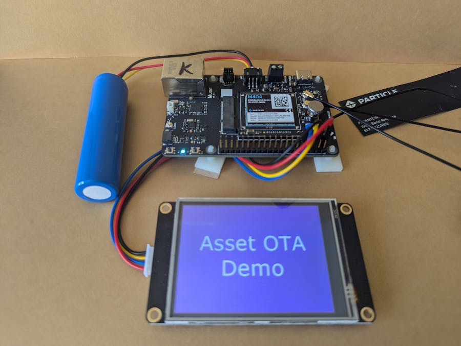 Remote Nextion Display Updates with Particle Asset OTA