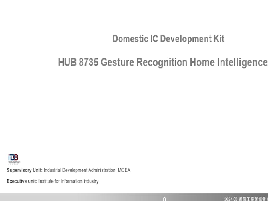 HUB 8735 Gesture Recognition Home Intelligence
