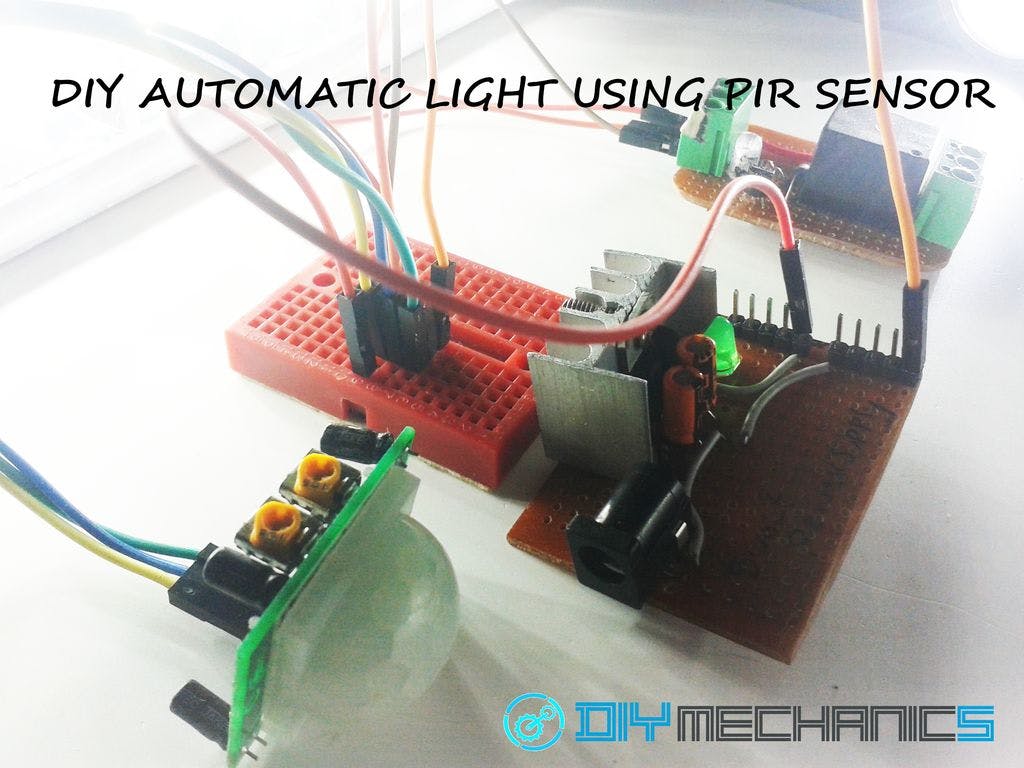 DIY Simple Automatic Light Using PIR Motion Sensor - Hackster.io