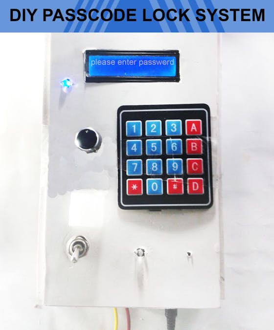 Diy Passcode Lock System Using Arduino