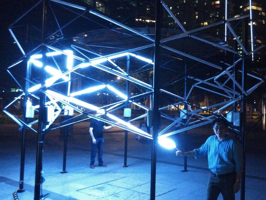 Driving A Lightning Bolt Art Installation With 8 I2C Slaves