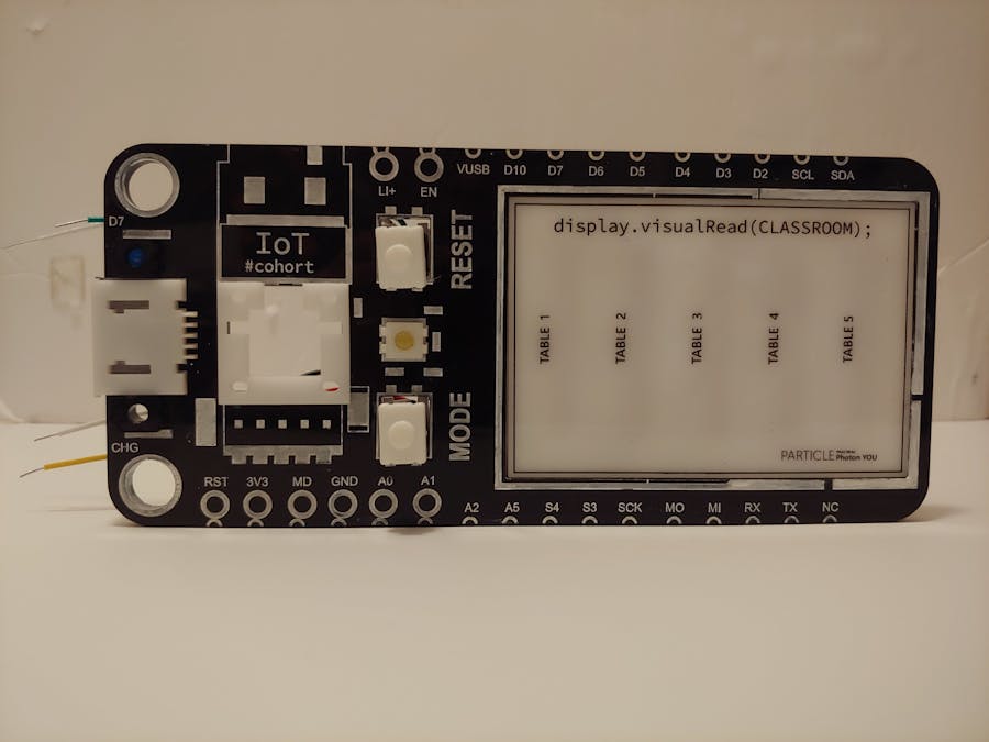 IoT Classroom Communicator - Practical Particle Photon YOU