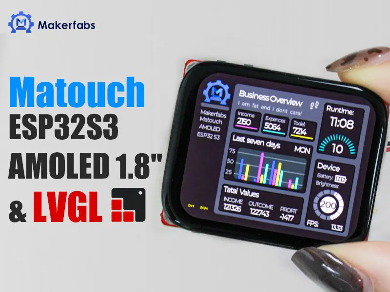 Matouch ESP32S3 AMOLED 1.8