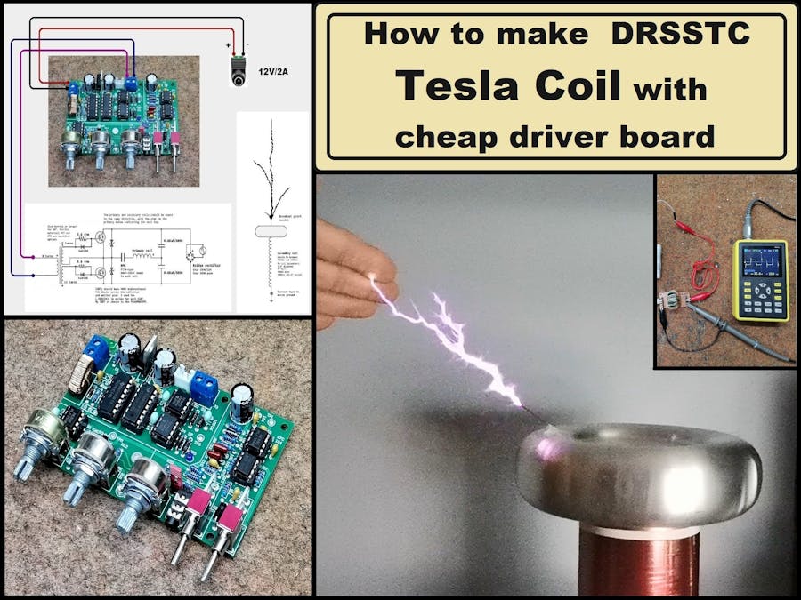 DIY DRSSTC Music Tesla coil with Interrupter