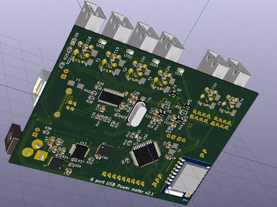 Smart USB/4 port hub/Power meter with LCD Hackster.io