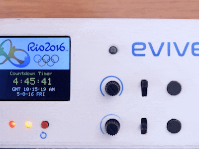 DIY Rio Olympics Countdown Timer made with Arduino MEGA