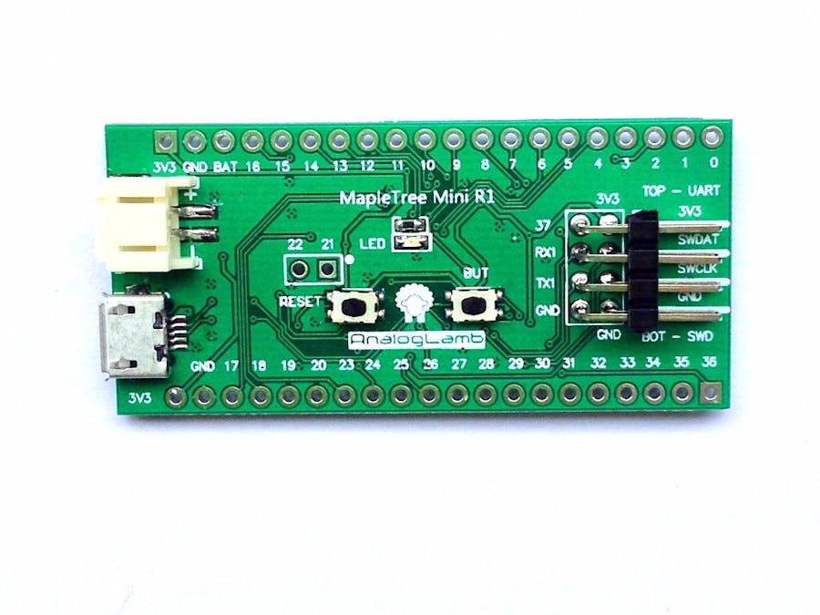 A Mini 10$ STM32duino STM32F103RE Board from AnalogLamb