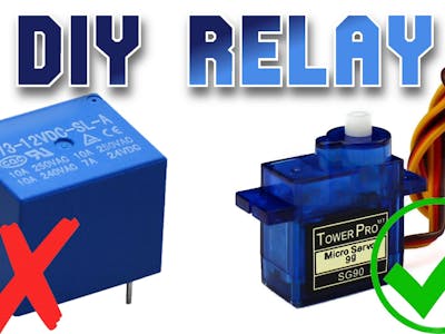 DIY Relay | Make Relay From Servo Motor | Arduino Servo Moto