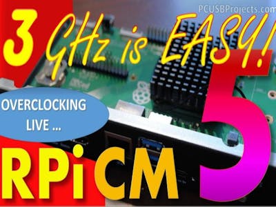 Raspberry Pi Compute Module 5 Overclocking at 3 GHz Live!