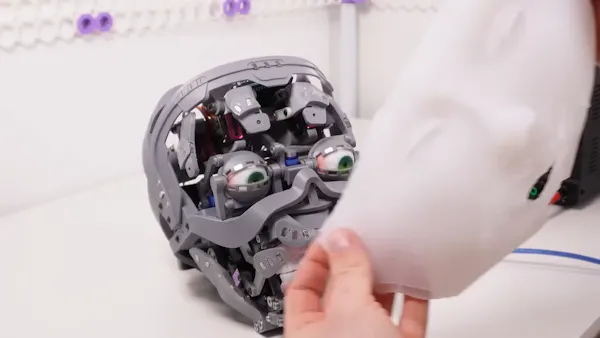 The animatronic visage of the terrifying future